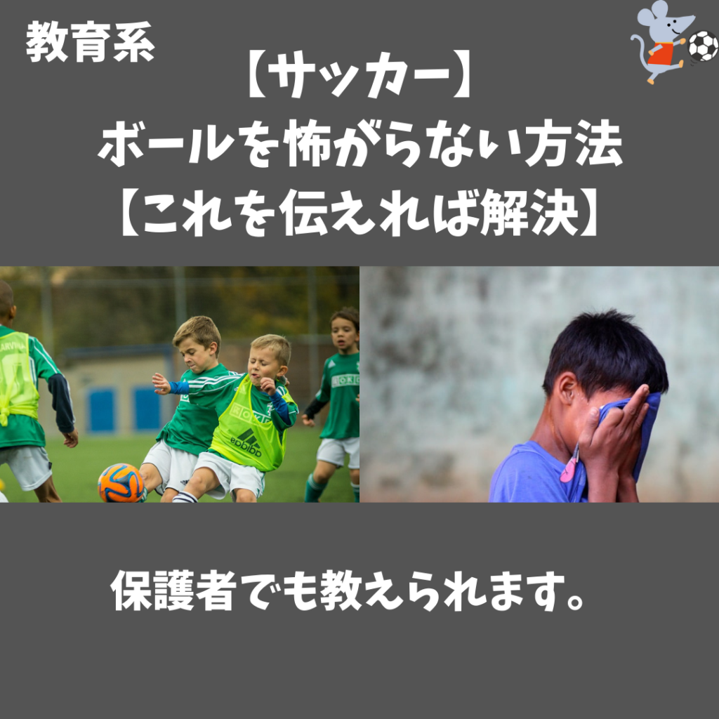 サッカー ボールを怖がらない方法 これを伝えれば解決 サッカーとコーチとブログ